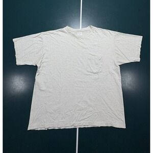 Vintage 90s GAP Pocket T Shirt Men's Boxy Large Blank White Single Stitch USA